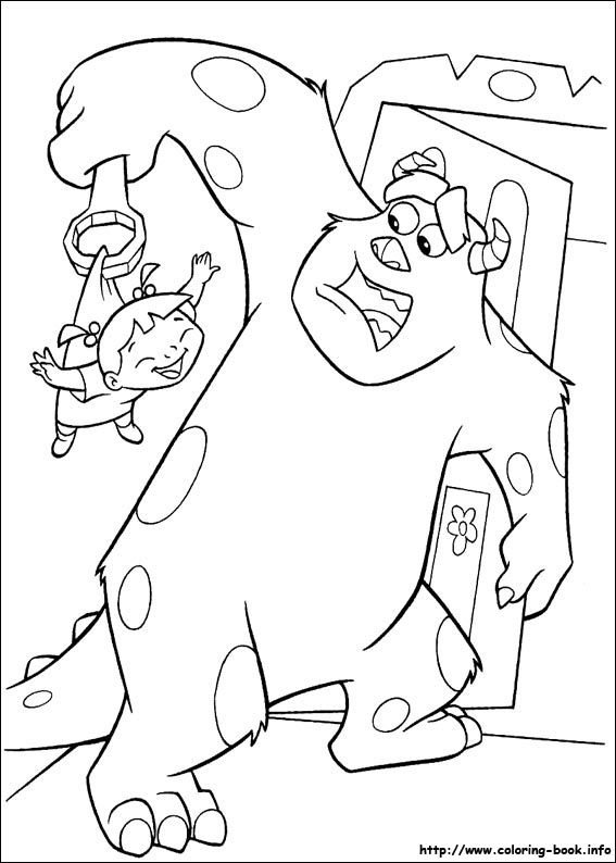 Monsters, inc. coloring picture